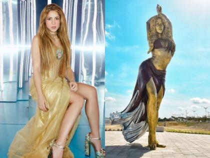 Shakira honoured with bronze statue in her Colombian hometown, says, "It makes me happy" | Shakira honoured with bronze statue in her Colombian hometown, says, "It makes me happy" Shakira honoured with bronze statue in her Colombian hometown, says, "It makes me happy" | Shakira honoured with bronze statue in her Colombian hometown, says, "It makes me happy"