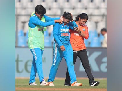 Sneh Rana taken for scans following a collision during India's 2nd ODI clash against Australia | Sneh Rana taken for scans following a collision during India's 2nd ODI clash against Australia