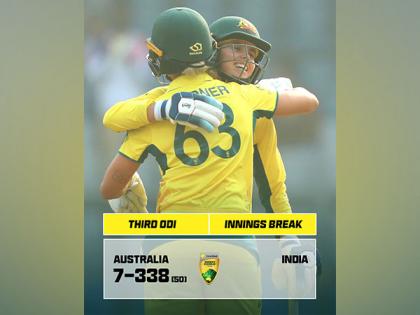 Phoebe Litchfield's 119-run knock powers Australia Women to 338/7 vs India in 3rd ODI | Phoebe Litchfield's 119-run knock powers Australia Women to 338/7 vs India in 3rd ODI