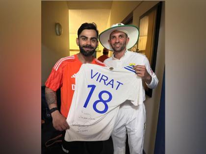 Virat Kohli gifts signed jersey to Proteas spinner Keshav Maharaj | Virat Kohli gifts signed jersey to Proteas spinner Keshav Maharaj