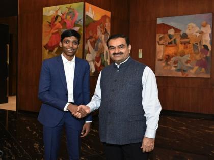 Gautam Adani meets chess prodigy Praggnanandhaa | Gautam Adani meets chess prodigy Praggnanandhaa Gautam Adani meets chess prodigy Praggnanandhaa | Gautam Adani meets chess prodigy Praggnanandhaa
