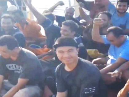 "Bharat Mata ki Jai": Indian crew of MV Lila Norfolk thanks Indian Navy | "Bharat Mata ki Jai": Indian crew of MV Lila Norfolk thanks Indian Navy "Bharat Mata ki Jai": Indian crew of MV Lila Norfolk thanks Indian Navy | "Bharat Mata ki Jai": Indian crew of MV Lila Norfolk thanks Indian Navy