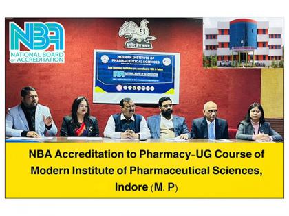 NBA Accreditation Award to Modern Institute of Pharmaceutical Sciences Indore | NBA Accreditation Award to Modern Institute of Pharmaceutical Sciences Indore NBA Accreditation Award to Modern Institute of Pharmaceutical Sciences Indore | NBA Accreditation Award to Modern Institute of Pharmaceutical Sciences Indore