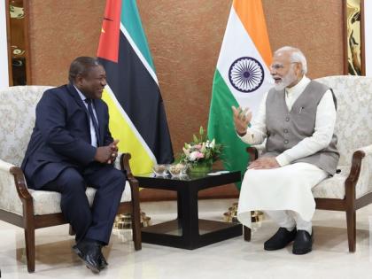 Gujarat: PM Modi meets President Nyusi of Mozambique; defence, trade ties take centre stage in talks | Gujarat: PM Modi meets President Nyusi of Mozambique; defence, trade ties take centre stage in talks