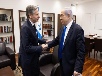 US State Secretary Blinken meets Israeli PM Netanyahu at Kirya military headquarters | US State Secretary Blinken meets Israeli PM Netanyahu at Kirya military headquarters US State Secretary Blinken meets Israeli PM Netanyahu at Kirya military headquarters | US State Secretary Blinken meets Israeli PM Netanyahu at Kirya military headquarters