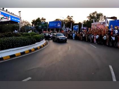 PM Modi shares clip of UAE President receiving rousing welcome in Ahmedabad | PM Modi shares clip of UAE President receiving rousing welcome in Ahmedabad PM Modi shares clip of UAE President receiving rousing welcome in Ahmedabad | PM Modi shares clip of UAE President receiving rousing welcome in Ahmedabad