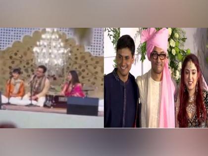 Aamir Khan with son, ex-wife Kiran Rao sing special song for daughter Ira Khan at sangeet ceremony | Aamir Khan with son, ex-wife Kiran Rao sing special song for daughter Ira Khan at sangeet ceremony