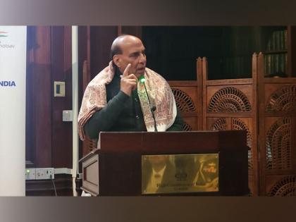"Bharat now a strategic power... No longer can anyone show us red eye and get away with it": Rajnath in London | "Bharat now a strategic power... No longer can anyone show us red eye and get away with it": Rajnath in London "Bharat now a strategic power... No longer can anyone show us red eye and get away with it": Rajnath in London | "Bharat now a strategic power... No longer can anyone show us red eye and get away with it": Rajnath in London