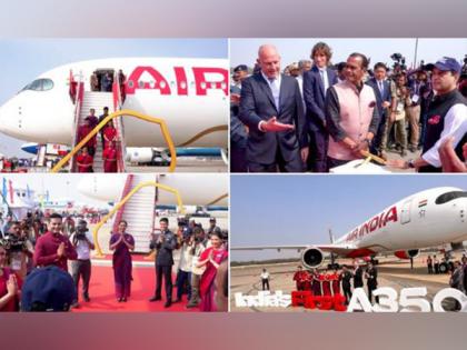 Air India's Airbus A350 centre of attraction at Wings India 2024 | Air India's Airbus A350 centre of attraction at Wings India 2024 Air India's Airbus A350 centre of attraction at Wings India 2024 | Air India's Airbus A350 centre of attraction at Wings India 2024