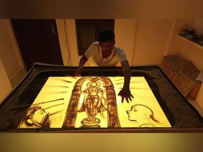 Sand artist Manas Kumar Sahoo depicts 'Ram Mandir' construction journey in Ayodhya using animation | Sand artist Manas Kumar Sahoo depicts 'Ram Mandir' construction journey in Ayodhya using animation Sand artist Manas Kumar Sahoo depicts 'Ram Mandir' construction journey in Ayodhya using animation | Sand artist Manas Kumar Sahoo depicts 'Ram Mandir' construction journey in Ayodhya using animation