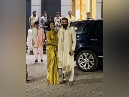 Vicky, Katrina don traditional attires as they head to Ayodhya for Ram Mandir Pran Prathistha ceremony | Vicky, Katrina don traditional attires as they head to Ayodhya for Ram Mandir Pran Prathistha ceremony