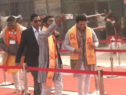 Sachin Tendulkar reaches Shri Ram Janmabhoomi Temple for 'Pran Pratishtha' ceremony | Sachin Tendulkar reaches Shri Ram Janmabhoomi Temple for 'Pran Pratishtha' ceremony