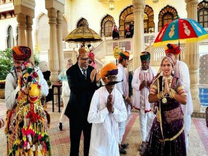 "Khamma Ghani, Rajasthan": UNGA President arrives in Jaipur as part of 5-day-long India visit | "Khamma Ghani, Rajasthan": UNGA President arrives in Jaipur as part of 5-day-long India visit "Khamma Ghani, Rajasthan": UNGA President arrives in Jaipur as part of 5-day-long India visit | "Khamma Ghani, Rajasthan": UNGA President arrives in Jaipur as part of 5-day-long India visit