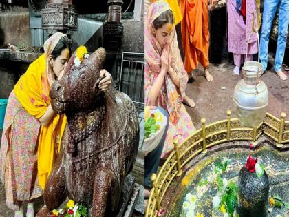 Sara Ali Khan seeks blessings of Lord Shiva at Grishneshwar Jyotirlinga Temple | Sara Ali Khan seeks blessings of Lord Shiva at Grishneshwar Jyotirlinga Temple