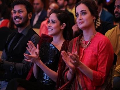 Nushrratt, Dia, and Aditi Grace Dadasaheb Phalke Awards Press Meet 2024 | Nushrratt, Dia, and Aditi Grace Dadasaheb Phalke Awards Press Meet 2024 Nushrratt, Dia, and Aditi Grace Dadasaheb Phalke Awards Press Meet 2024 | Nushrratt, Dia, and Aditi Grace Dadasaheb Phalke Awards Press Meet 2024