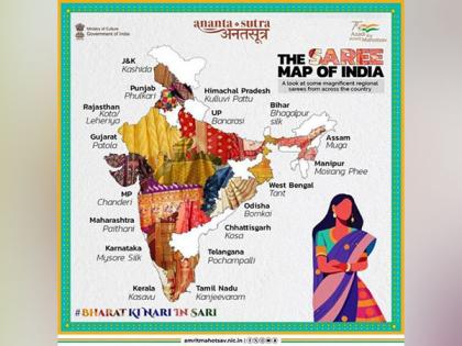 Kashmir's Kashida to Kerala's Kasavu-1,900 sarees on display at Republic Day parade | Kashmir's Kashida to Kerala's Kasavu-1,900 sarees on display at Republic Day parade Kashmir's Kashida to Kerala's Kasavu-1,900 sarees on display at Republic Day parade | Kashmir's Kashida to Kerala's Kasavu-1,900 sarees on display at Republic Day parade