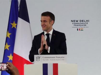 Emmanuel Macron addresses French community at Embassy of France in Delhi | Emmanuel Macron addresses French community at Embassy of France in Delhi
