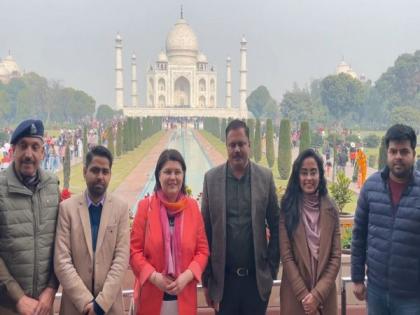 Former Moldovan PM Natalia Gavrilita visits Taj Mahal | Former Moldovan PM Natalia Gavrilita visits Taj Mahal Former Moldovan PM Natalia Gavrilita visits Taj Mahal | Former Moldovan PM Natalia Gavrilita visits Taj Mahal