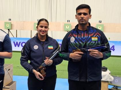 Rhythm, Ujjwal win mixed team pistol gold | Rhythm, Ujjwal win mixed team pistol gold Rhythm, Ujjwal win mixed team pistol gold | Rhythm, Ujjwal win mixed team pistol gold