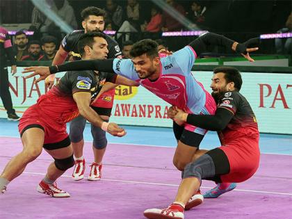 PKL: Ran Singh, Monu steal show as Bengaluru Bulls claim thrilling tie with Jaipur Pink Panthers | PKL: Ran Singh, Monu steal show as Bengaluru Bulls claim thrilling tie with Jaipur Pink Panthers PKL: Ran Singh, Monu steal show as Bengaluru Bulls claim thrilling tie with Jaipur Pink Panthers | PKL: Ran Singh, Monu steal show as Bengaluru Bulls claim thrilling tie with Jaipur Pink Panthers