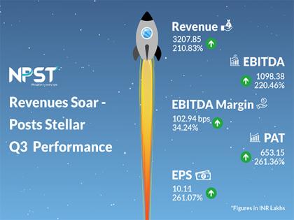 NPST Revenues Surge 210% in Q3, Approves 1:2 Bonus Issue | NPST Revenues Surge 210% in Q3, Approves 1:2 Bonus Issue NPST Revenues Surge 210% in Q3, Approves 1:2 Bonus Issue | NPST Revenues Surge 210% in Q3, Approves 1:2 Bonus Issue