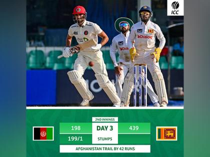 Colombo Test, Day-3: Afghanistan reduce trail to 42 runs against Sri Lanka | Colombo Test, Day-3: Afghanistan reduce trail to 42 runs against Sri Lanka