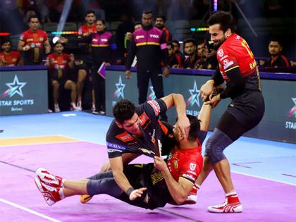Sushil, Ran Singh help Bengaluru Bulls prevail over U Mumba in tight clash | Sushil, Ran Singh help Bengaluru Bulls prevail over U Mumba in tight clash