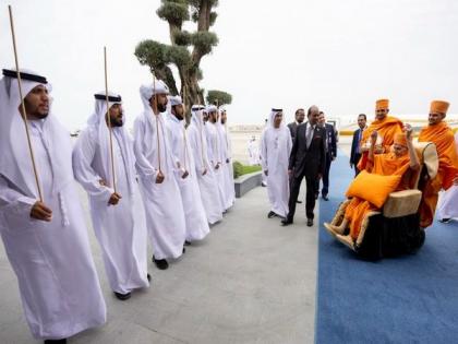 Spiritual leader Mahant Swami Maharaj arrives in Abu Dhabi for BAPS Hindu temple inauguration | Spiritual leader Mahant Swami Maharaj arrives in Abu Dhabi for BAPS Hindu temple inauguration Spiritual leader Mahant Swami Maharaj arrives in Abu Dhabi for BAPS Hindu temple inauguration | Spiritual leader Mahant Swami Maharaj arrives in Abu Dhabi for BAPS Hindu temple inauguration