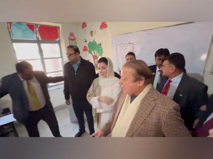 Pakistan Elections: Nawaz Sharif casts vote at polling station in Lahore | Pakistan Elections: Nawaz Sharif casts vote at polling station in Lahore