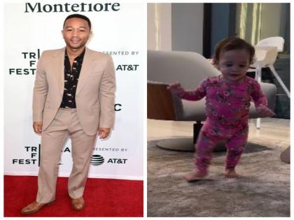 John Legend shares adorable video of daughter Esti taking first steps | John Legend shares adorable video of daughter Esti taking first steps John Legend shares adorable video of daughter Esti taking first steps | John Legend shares adorable video of daughter Esti taking first steps