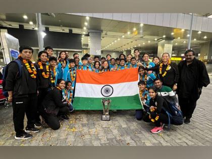 Indian women's U19 football team receives warm welcome in Delhi following SAFF Championship win | Indian women's U19 football team receives warm welcome in Delhi following SAFF Championship win Indian women's U19 football team receives warm welcome in Delhi following SAFF Championship win | Indian women's U19 football team receives warm welcome in Delhi following SAFF Championship win
