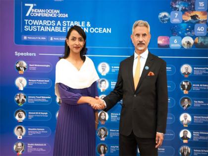 Jaishankar discusses bilateral ties with Madagascar Foreign Minister at 7th Indian Ocean Conference in Perth | Jaishankar discusses bilateral ties with Madagascar Foreign Minister at 7th Indian Ocean Conference in Perth