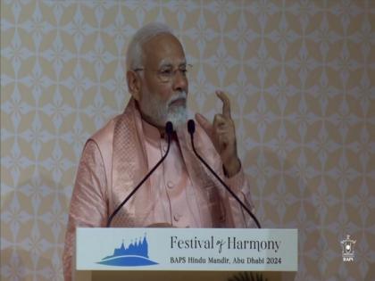 "Mere samay ka ek, ek pal...sharir ka ek, ek kan sirf Maa Bharati ke liye": PM Modi at inauguration of BAPS temple in UAE | "Mere samay ka ek, ek pal...sharir ka ek, ek kan sirf Maa Bharati ke liye": PM Modi at inauguration of BAPS temple in UAE "Mere samay ka ek, ek pal...sharir ka ek, ek kan sirf Maa Bharati ke liye": PM Modi at inauguration of BAPS temple in UAE | "Mere samay ka ek, ek pal...sharir ka ek, ek kan sirf Maa Bharati ke liye": PM Modi at inauguration of BAPS temple in UAE