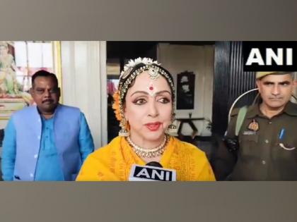 Hema Malini performs 'Nritya Seva' dance in premises of Ram Mandir | Hema Malini performs 'Nritya Seva' dance in premises of Ram Mandir Hema Malini performs 'Nritya Seva' dance in premises of Ram Mandir | Hema Malini performs 'Nritya Seva' dance in premises of Ram Mandir