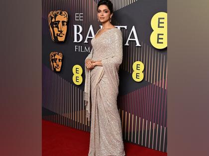 Deepika Padukone adds desi touch to BAFTA 2024 in shimmer saree | Deepika Padukone adds desi touch to BAFTA 2024 in shimmer saree