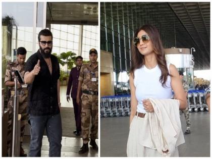 Arjun Kapoor, Shilpa Shetty arrive in Goa for Rakul Preet Singh, Jackky Bhagnani's wedding | Arjun Kapoor, Shilpa Shetty arrive in Goa for Rakul Preet Singh, Jackky Bhagnani's wedding Arjun Kapoor, Shilpa Shetty arrive in Goa for Rakul Preet Singh, Jackky Bhagnani's wedding | Arjun Kapoor, Shilpa Shetty arrive in Goa for Rakul Preet Singh, Jackky Bhagnani's wedding