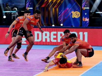 PKL: Pawan Sehrawat's brilliant 4-point super raid steers Telugu Titans to thrilling tie with U Mumba | PKL: Pawan Sehrawat's brilliant 4-point super raid steers Telugu Titans to thrilling tie with U Mumba PKL: Pawan Sehrawat's brilliant 4-point super raid steers Telugu Titans to thrilling tie with U Mumba | PKL: Pawan Sehrawat's brilliant 4-point super raid steers Telugu Titans to thrilling tie with U Mumba