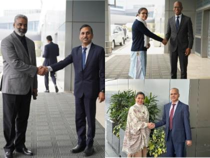Foreign Ministers of Tanzania, Mauritius, Panama arrive in Delhi for Raisina Dialogue | Foreign Ministers of Tanzania, Mauritius, Panama arrive in Delhi for Raisina Dialogue Foreign Ministers of Tanzania, Mauritius, Panama arrive in Delhi for Raisina Dialogue | Foreign Ministers of Tanzania, Mauritius, Panama arrive in Delhi for Raisina Dialogue