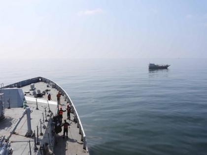 Navy ship INS Shivalik renders medical assistance to Iranian fishing vessel | Navy ship INS Shivalik renders medical assistance to Iranian fishing vessel Navy ship INS Shivalik renders medical assistance to Iranian fishing vessel | Navy ship INS Shivalik renders medical assistance to Iranian fishing vessel