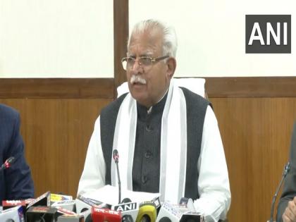 Haryana CM Khattar motivates athletes during 'Sansad Khel Spardha' | Haryana CM Khattar motivates athletes during 'Sansad Khel Spardha'