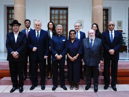 EAM Jaishankar hosts permanent representatives to UN of Italy, Bahrain, Panama, Solomon Islands in Delhi | EAM Jaishankar hosts permanent representatives to UN of Italy, Bahrain, Panama, Solomon Islands in Delhi EAM Jaishankar hosts permanent representatives to UN of Italy, Bahrain, Panama, Solomon Islands in Delhi | EAM Jaishankar hosts permanent representatives to UN of Italy, Bahrain, Panama, Solomon Islands in Delhi