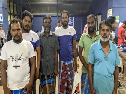 Tamil Nadu: Six Indian Fishermen Repatriates From Sri Lanka | Tamil Nadu: Six Indian Fishermen Repatriates From Sri Lanka Tamil Nadu: Six Indian Fishermen Repatriates From Sri Lanka | Tamil Nadu: Six Indian Fishermen Repatriates From Sri Lanka
