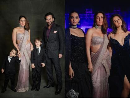 Kareena poses with Saif, Taimur-Jeh, Alia, Sonam at Anant-Radhika's pre-wedding festivities | Kareena poses with Saif, Taimur-Jeh, Alia, Sonam at Anant-Radhika's pre-wedding festivities Kareena poses with Saif, Taimur-Jeh, Alia, Sonam at Anant-Radhika's pre-wedding festivities | Kareena poses with Saif, Taimur-Jeh, Alia, Sonam at Anant-Radhika's pre-wedding festivities