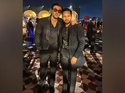 Ranbir Kapoor poses with badminton player Parupalli Kashyap at Anant-Radhika's pre wedding festivities | Ranbir Kapoor poses with badminton player Parupalli Kashyap at Anant-Radhika's pre wedding festivities