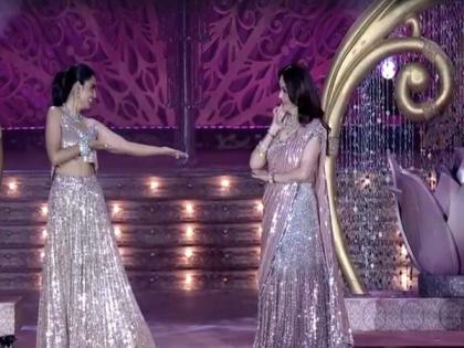 Nita Ambani, Isha Ambani perform to 'Ghar More Pardesiya' at pre-wedding celebrations of Anant Ambani-Radhika Merchant | Nita Ambani, Isha Ambani perform to 'Ghar More Pardesiya' at pre-wedding celebrations of Anant Ambani-Radhika Merchant Nita Ambani, Isha Ambani perform to 'Ghar More Pardesiya' at pre-wedding celebrations of Anant Ambani-Radhika Merchant | Nita Ambani, Isha Ambani perform to 'Ghar More Pardesiya' at pre-wedding celebrations of Anant Ambani-Radhika Merchant