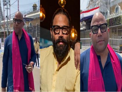 Sandeep Reddy Vanga stuns fans with his bald look at Tirupati Balaji Temple | Sandeep Reddy Vanga stuns fans with his bald look at Tirupati Balaji Temple