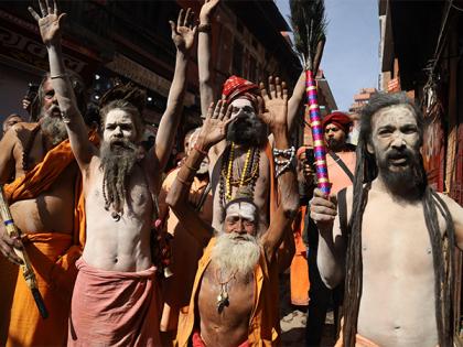 Sadhus congregating at Nepal's Pashupatinath Temple for Maha Shivaratri go 'tech savvy' | Sadhus congregating at Nepal's Pashupatinath Temple for Maha Shivaratri go 'tech savvy'