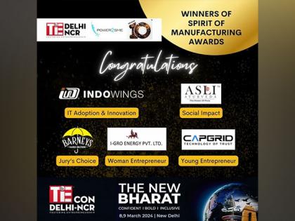 Power2SME and TiE Delhi-NCR Announce the Winners of Spirit of Manufacturing Awards 2024 | Power2SME and TiE Delhi-NCR Announce the Winners of Spirit of Manufacturing Awards 2024 Power2SME and TiE Delhi-NCR Announce the Winners of Spirit of Manufacturing Awards 2024 | Power2SME and TiE Delhi-NCR Announce the Winners of Spirit of Manufacturing Awards 2024