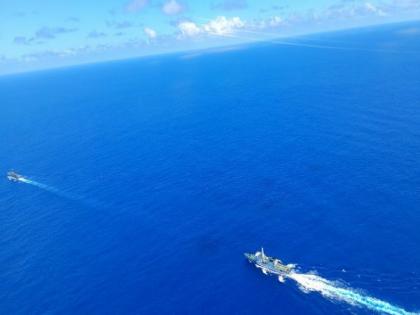 Mauritius: First training squadron of Indian Navy arrives at Port Louis | Mauritius: First training squadron of Indian Navy arrives at Port Louis