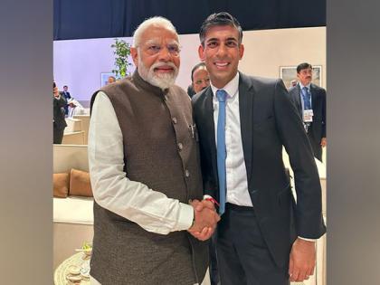 PM Modi, Rishi Sunak discuss early conclusion of "mutually beneficial" Free Trade Agreement | PM Modi, Rishi Sunak discuss early conclusion of "mutually beneficial" Free Trade Agreement PM Modi, Rishi Sunak discuss early conclusion of "mutually beneficial" Free Trade Agreement | PM Modi, Rishi Sunak discuss early conclusion of "mutually beneficial" Free Trade Agreement